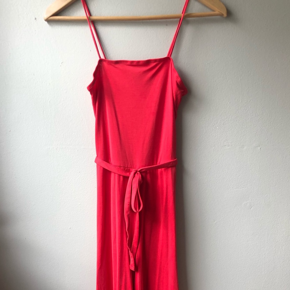 Topshop red jumpsuit